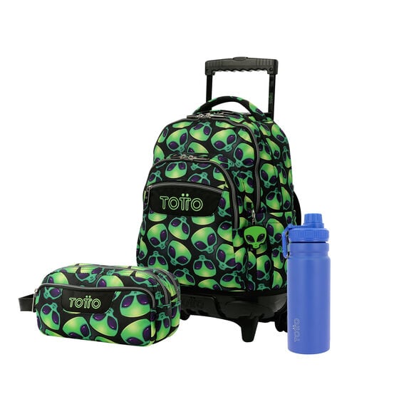Pack Escolar Ali X3 | Mochila de ruedas + 2 accesorios image number 1