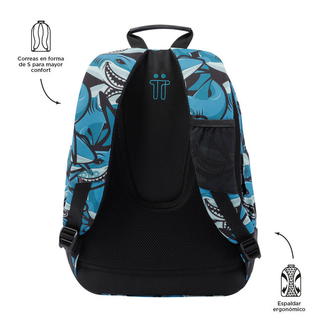 Mochila escolar tiburones - Crayoles image number null