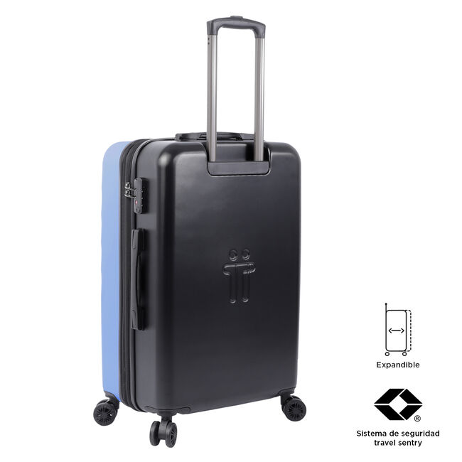 Maleta trolley mediana color azul - Bazy + image number null