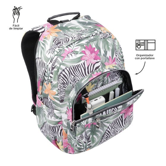 Mochila Acuareles - Tropical Cebras image number 6