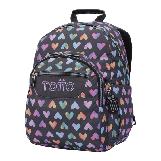 Mochila Gommas - Corazones de colores image number 2