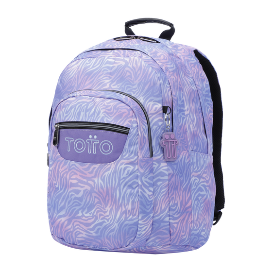 Mochila escolar Lápiz - Morado cebra image number 2