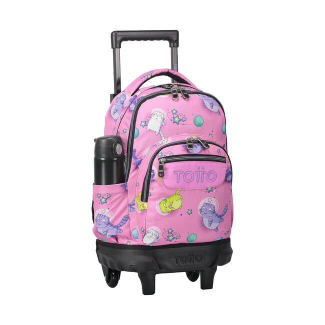 Mochila escolar pequeña ruedas gatos astronautas - Resma image number null