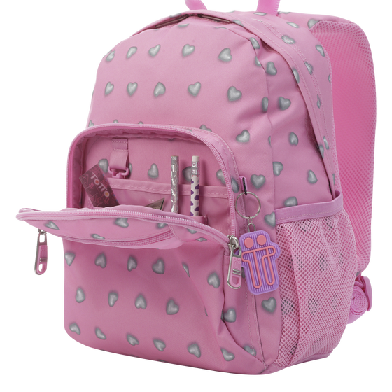 Mochila Tempera - Corazones rosas image number 5