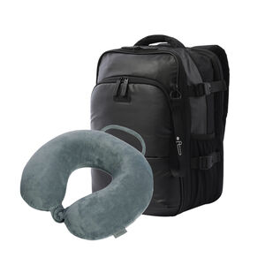 Kit mochila Trip + almohada Jet Pillow Negro/Monument