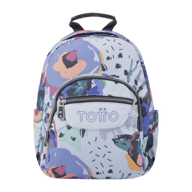 Mochila escolar lienzo floral - Tempera