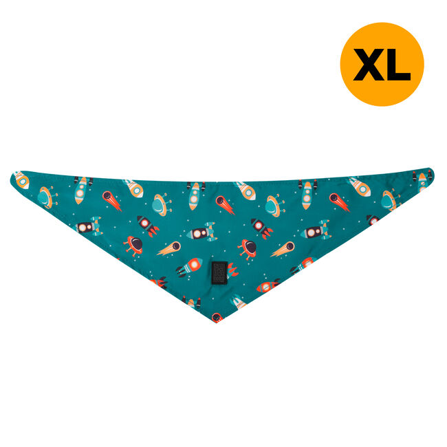 Pañuelo para mascotas doble cara estampado cohetes - Talla XL  image number null