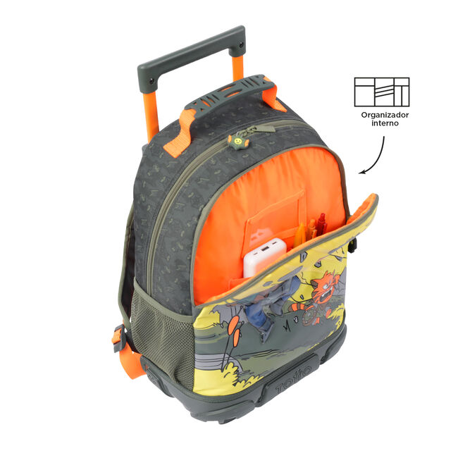 Mochila escolar con ruedas mediana de cartoons - Brawlmaster image number null