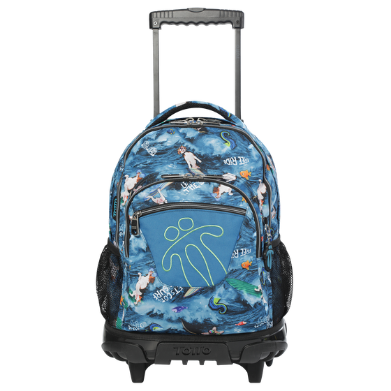 Mochila escolar con ruedas Renglones - 7F6 image number 1