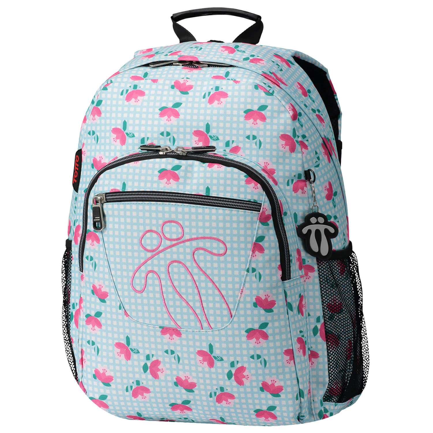 Mochila escolar adaptable a carro Acuareles Azul Totto.es
