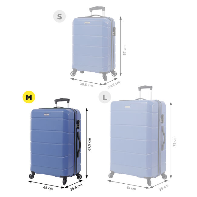 Maleta trolley mediana color azul marino - Rayatta image number null