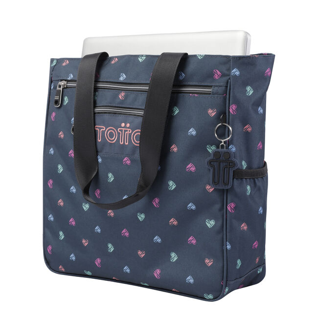 Bolso escolar estampado corazones - Cutara image number null