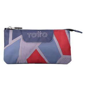 Estuche Tablero - Estampado gris y rojo