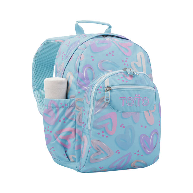 Mochila escolar corazones pintados - Gommas image number null