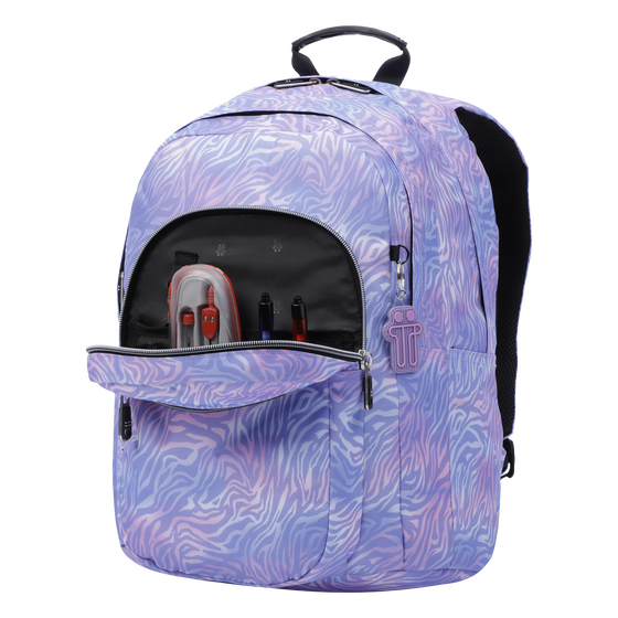 Mochila escolar Lápiz - Morado cebra image number 4