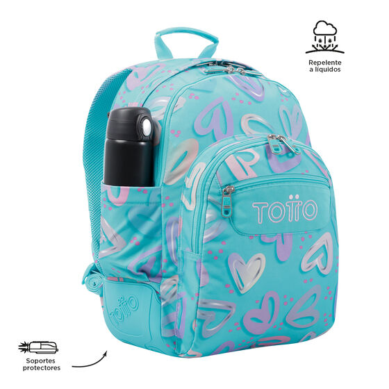 Mochila Crayoles - Corazones pintados image number 6