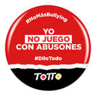 Chapa anti-bullying - NO JUEGO CON ABUSONES image number 1