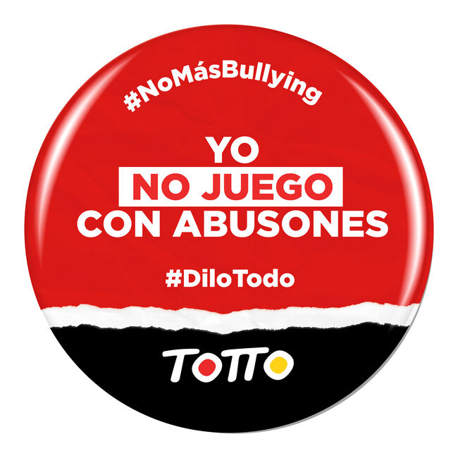 Chapa anti-bullying - NO JUEGO CON ABUSONES