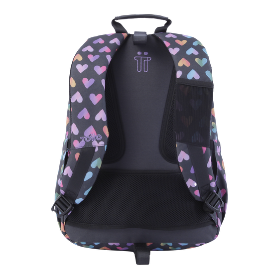Mochila Acuareles - Corazones de colores image number 3