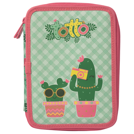Estuche escolar dos compartimentos - Lovely Cactus image number 1