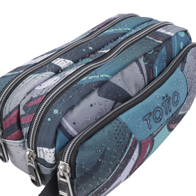 Estuche escolar tres compartimentos lienzo eco-friendly - Agapec image number null