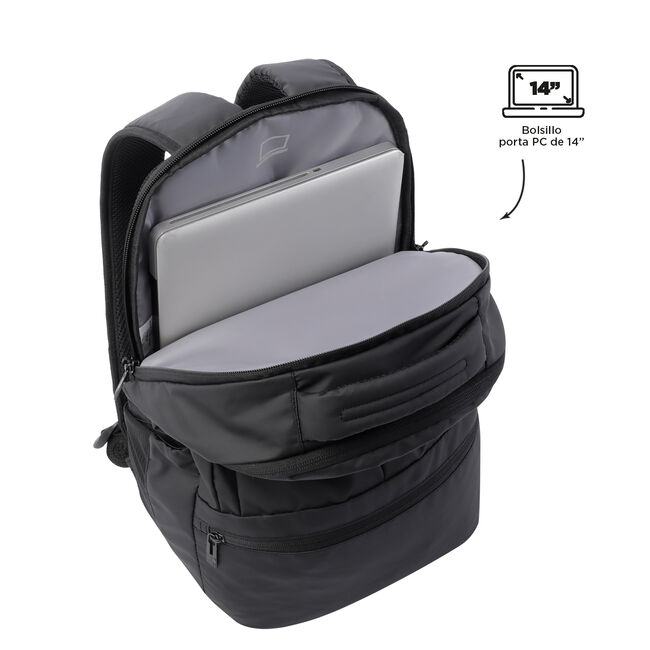 Mochila para portátil 14 color negro - Daki image number null