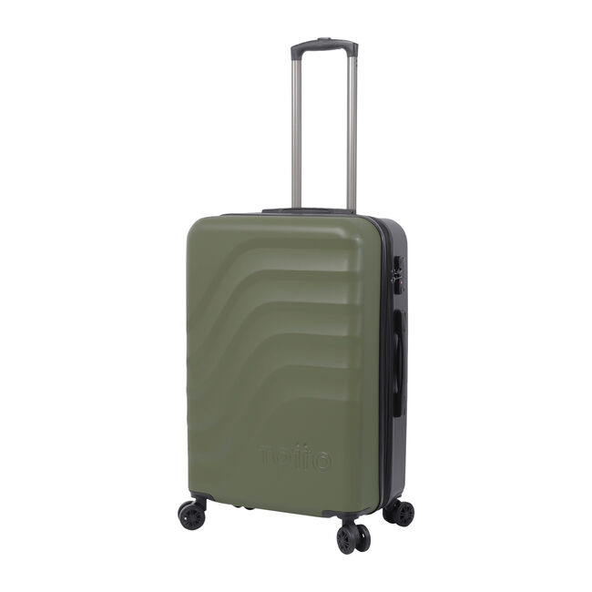 Maleta trolley mediana color verde oscuro - Bazy + image number null