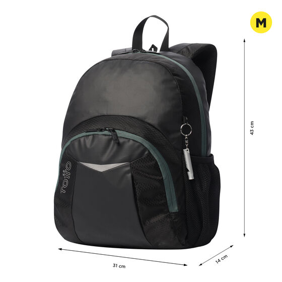 Mochila Teck 2.0 M - Negro/Verde image number 3