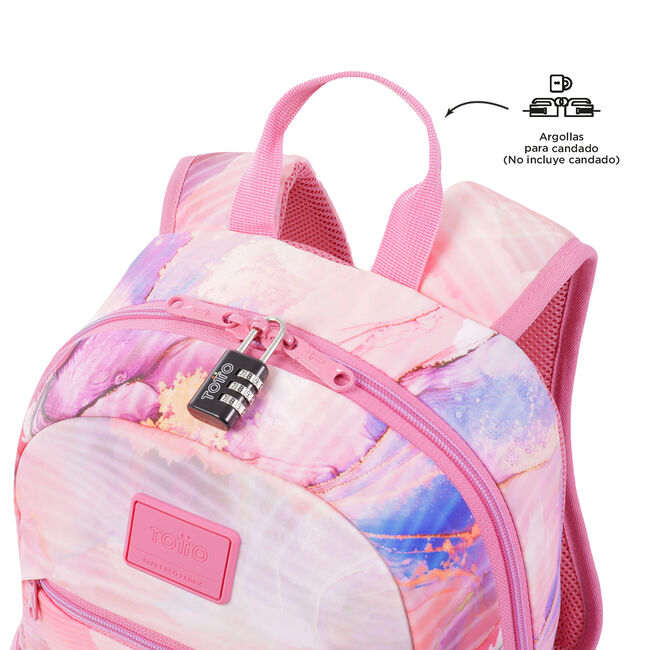 Mochila juvenil Eco-Friendly con estampado rosa - Tracer 1 image number null