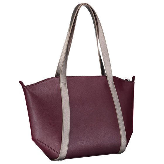 Bolso shopper mujer morado damson - Tossa M image number 4