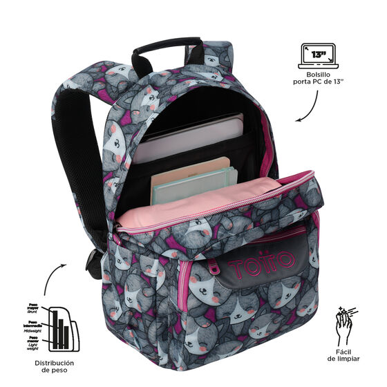 Mochila Gommas - Kitten Rose image number 4