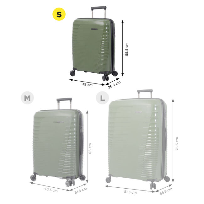 Maleta trolley pequeña color verde - Traveler image number null