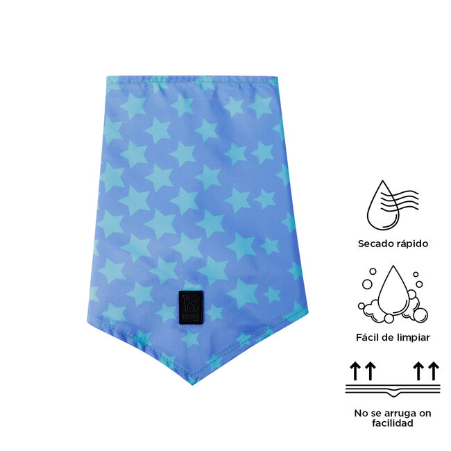 Pañuelo para mascotas doble cara estampado estrellas - Talla XL  image number null