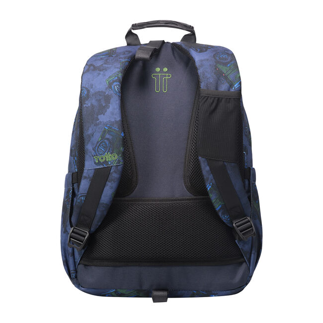 Mochila escolar adaptable a carro estampado todoterreno - Acuareles image number null