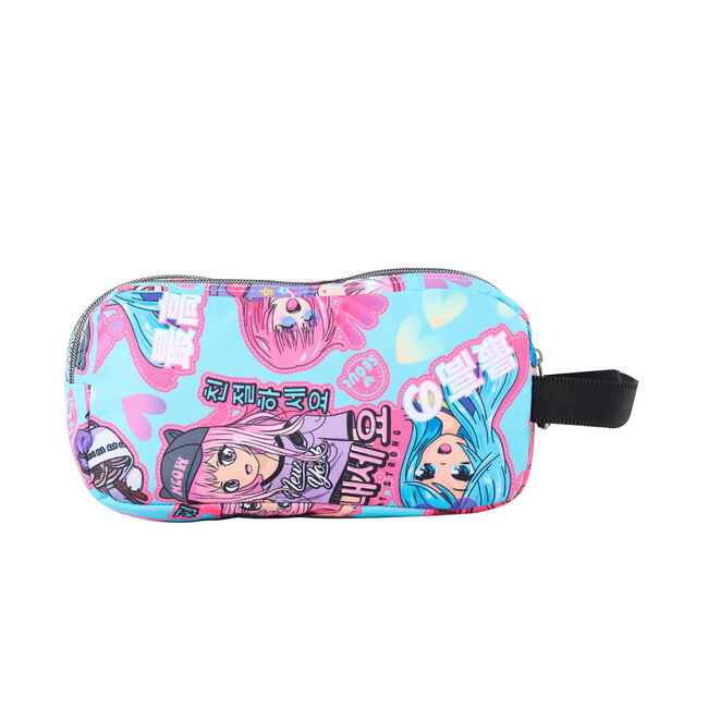 Estuche escolar tres compartimentos Anime Girls - Agapec image number null
