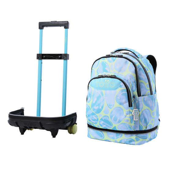 Mochila Desmontable Tiza Happy Flow Azul Totto.es