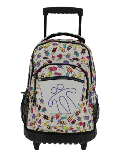 Mochila escolar con ruedas Renglones - 8BB image number 1