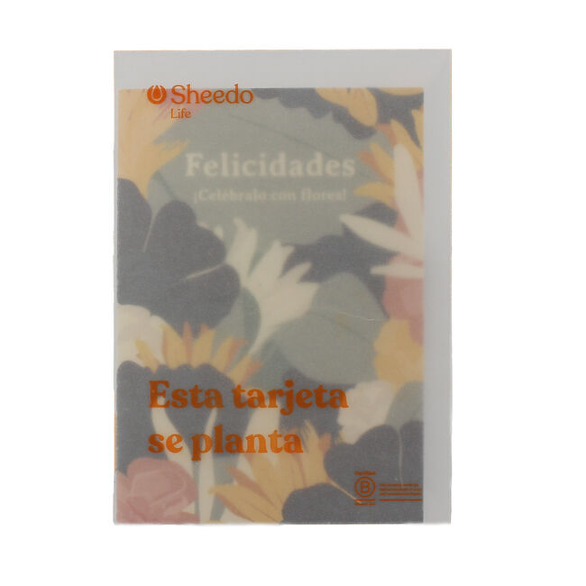 Tarjeta Eco-Friendly semillas Sheedo - Felicidades image number null