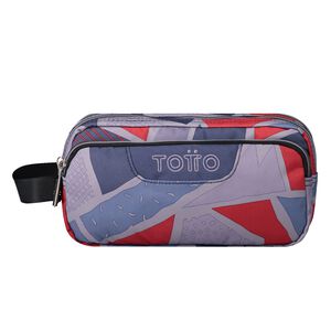 Estuche Agapec - Estampado gris y rojo
