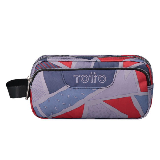 Estuche Agapec - Estampado gris y rojo image number 1