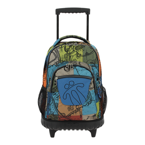Mochila escolar con ruedas Renglones - 7T9 image number 1