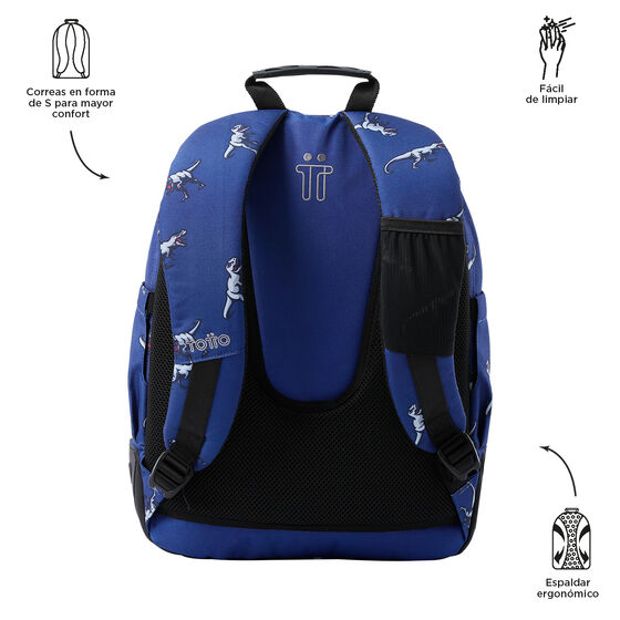 Mochila Rayol - Dinosaurs Blue image number 3