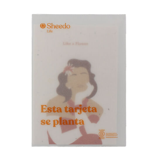 Tarjeta Eco-Friendly semillas Sheedo - Like a flower image number 3
