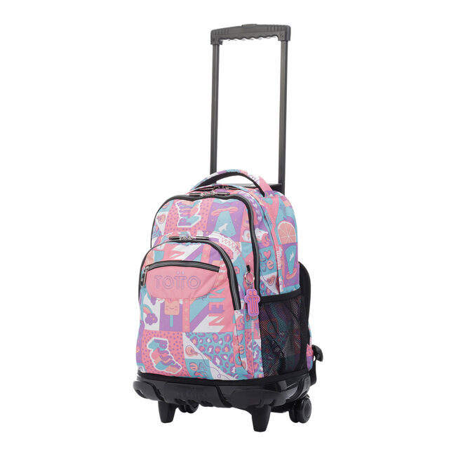 Acelerar ejemplo laberinto Mochila escolar con ruedas helados y frutas - Renglones - MULTICOLOR | Totto .es