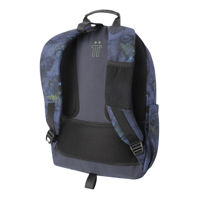 Mochila escolar adaptable a carro estampado todoterreno - Acuareles image number null