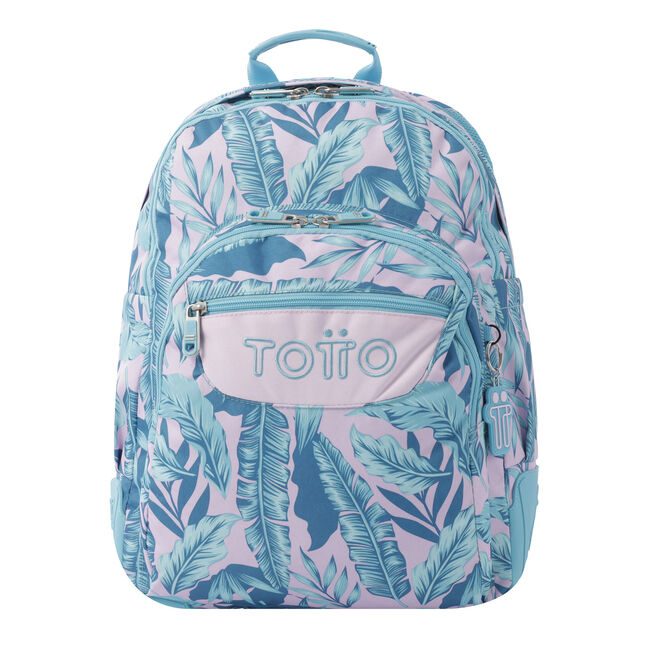 Mochila escolar plantas tropicales - - Verde | Totto.es