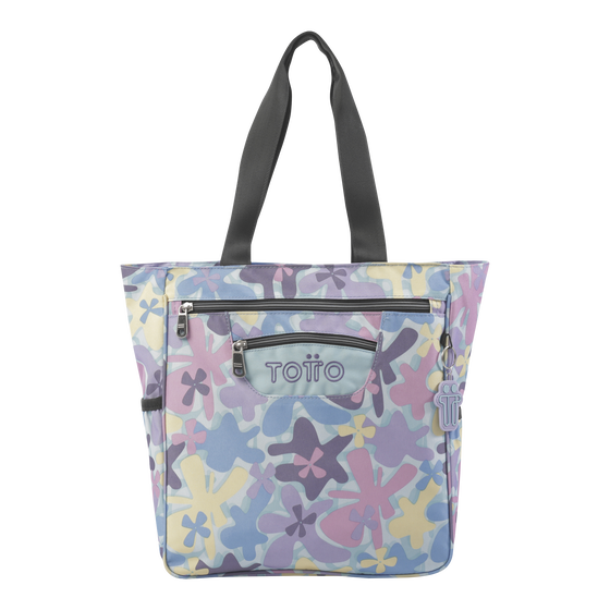 Bolso Cutara Flores hawaianas Azul Totto.es