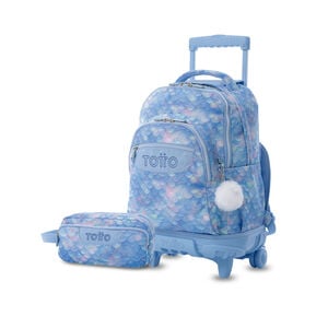 Pack Escolar Nacar X2 | Mochila de ruedas + Estuche
