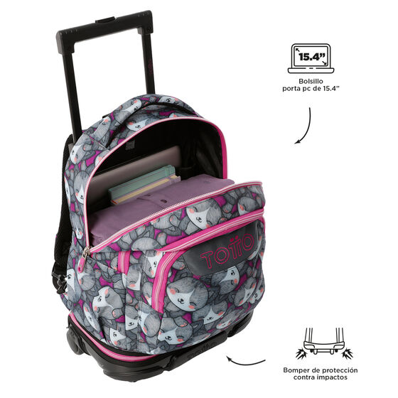 Mochila desmontable Tiza - Kitten Rose image number 7