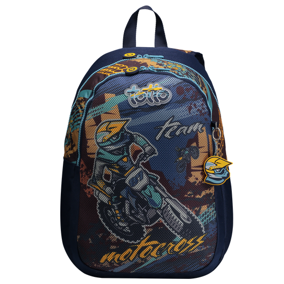 Mochila escolar grande - Motto Cross image number 1